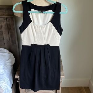 BCBGmaxazria black and cream dress —S